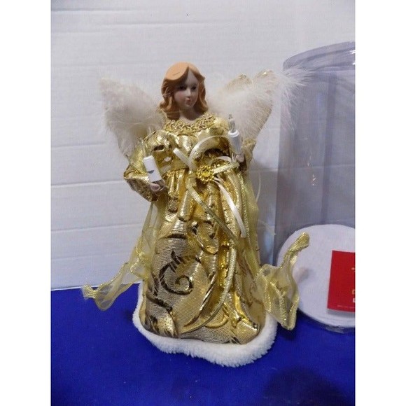 NEW Christmas Angel Tree Topper Figurine Light Up Holiday Decorations Nativity - Picture 4 of 6
